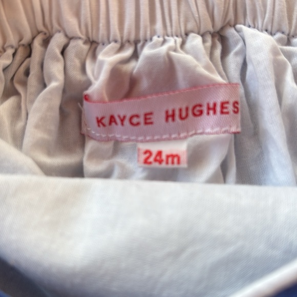 Kayce Hughes Blue & White Boys Bubble Suit W/Alphabet Design Size 24 Months - Picture 2 of 6